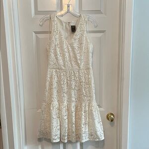 Elegant White Lace Dress